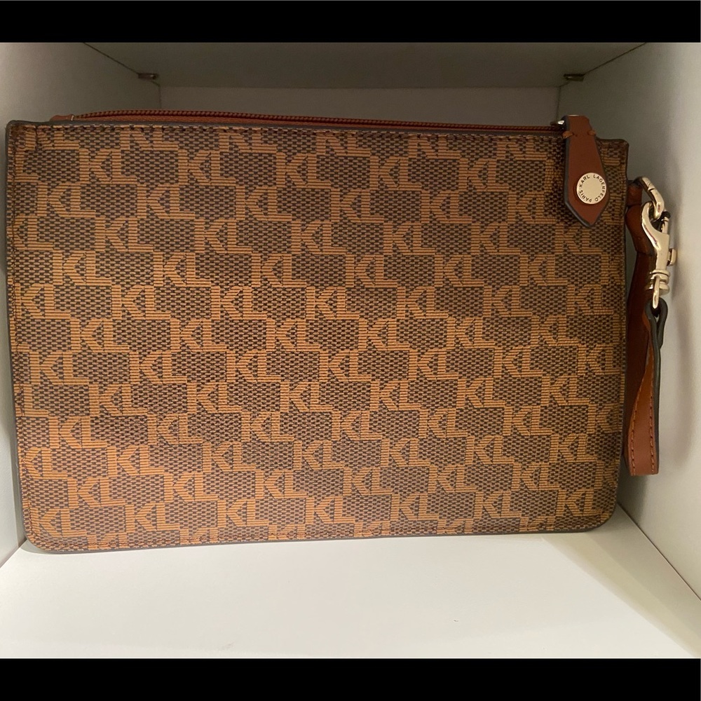 Karl Lagerfeld Wristlet - KL Print (medium-sized)